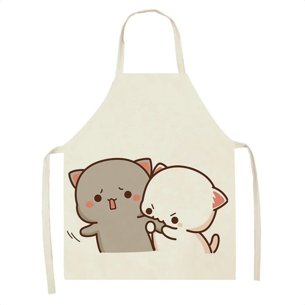Tablier de Cuisine Kawaï Chats Cartoons Mignons - Taille Adulte tablier