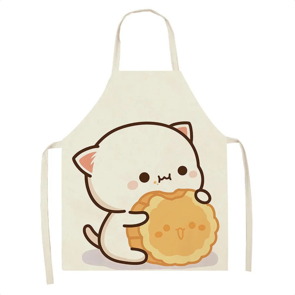 Tablier de Cuisine Kawaï Chats Cartoons Mignons - Taille Adulte tablier