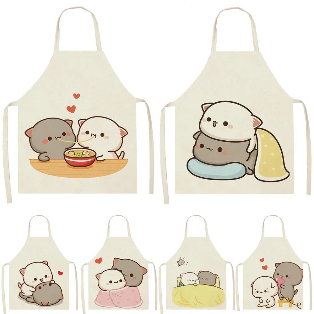 Tablier de Cuisine Kawaï Chats Cartoons Mignons - Taille Enfants tablier