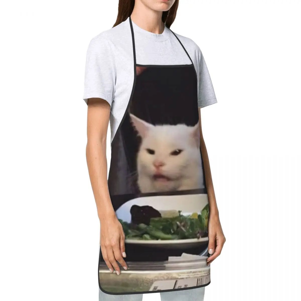 Tablier de Cuisine "Woman Yelling At A Cat" - Mème Internet tablier