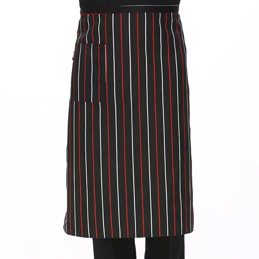 Tablier de Cuisine Rayé Réglable pour Adulte - Idéal pour Restaurant, Camping et Cuisine