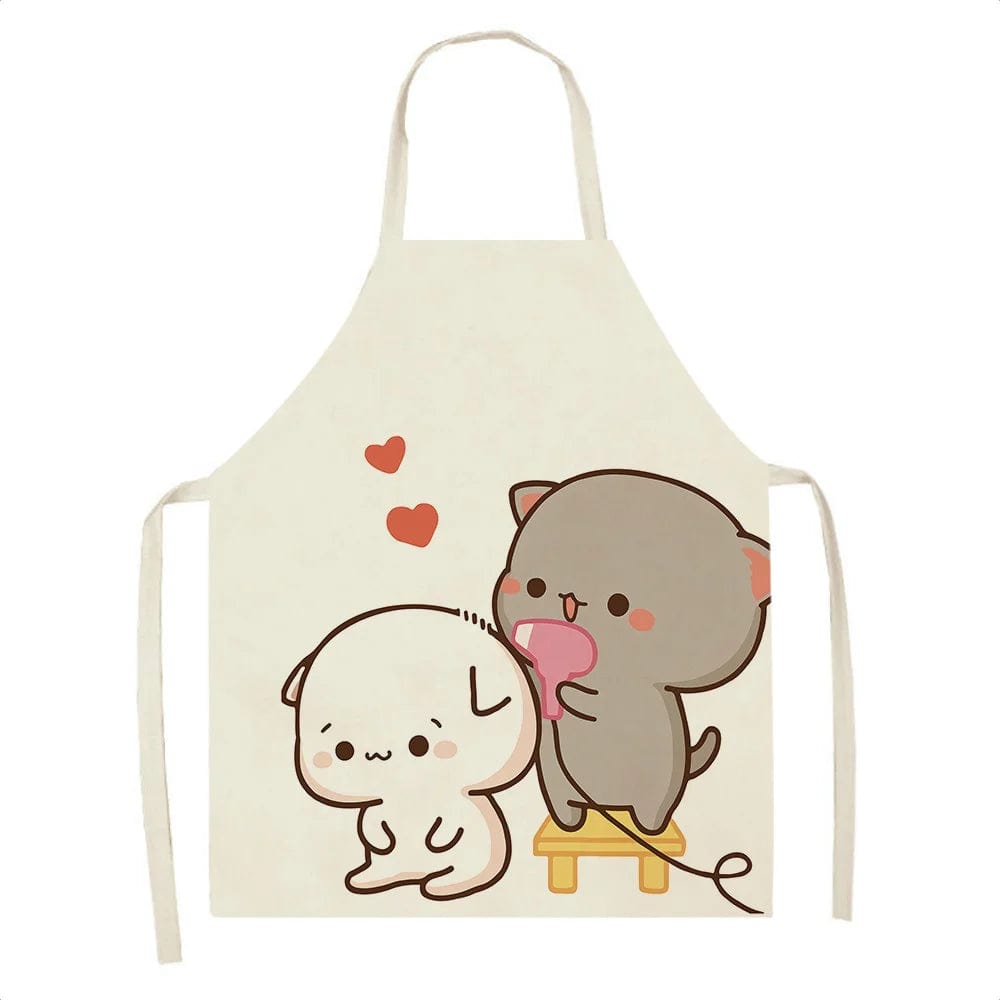 Tablier de Cuisine Kawaï Chats Cartoons Mignons - Taille Adulte tablier