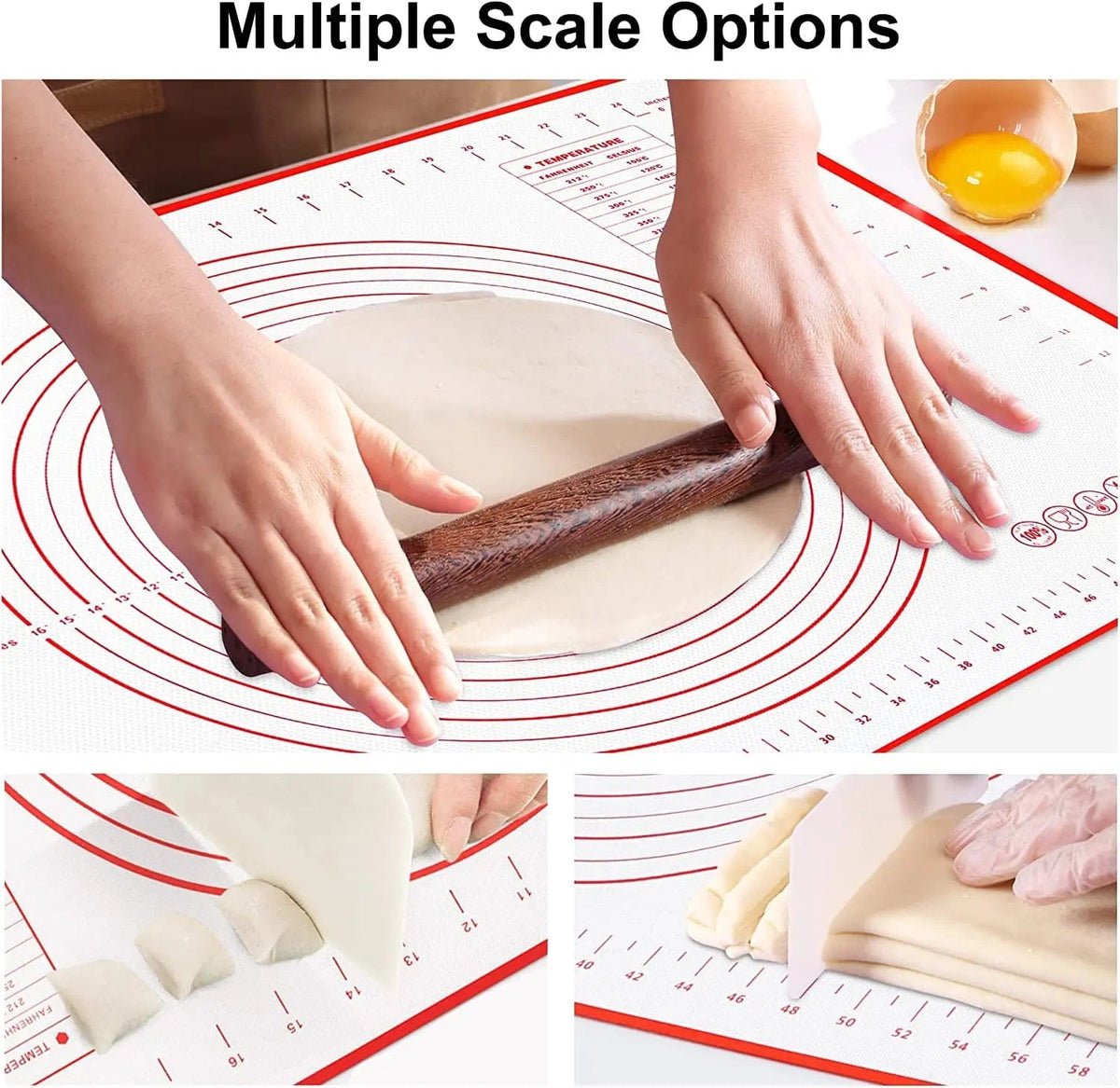 Tapis de Cuisson Antiadhésif en Silicone pour Pétrir la Pâte tapis de cuisson
