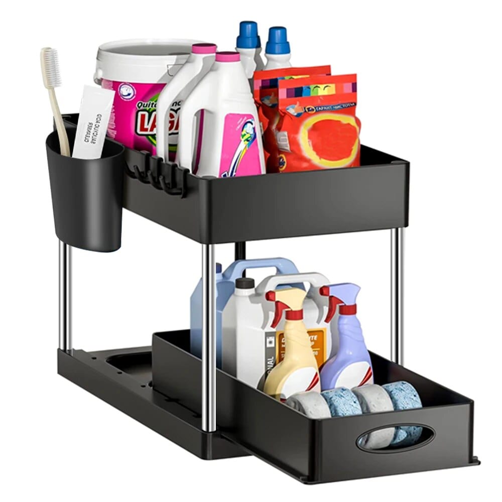 Tiroirs Coulissants de Rangement pour Cuisine et Salle de Bain