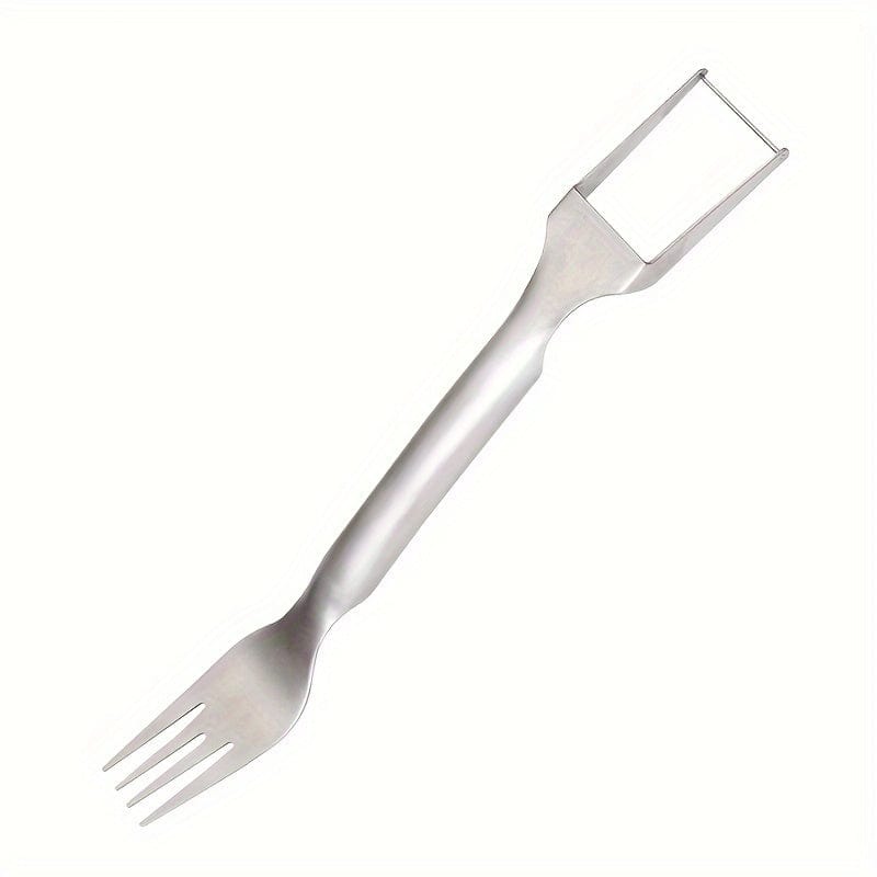 Trancheuse et évideur d'acier inoxydable pour pastèque - Outil de cuisine 2-en-1 pour découper facilement les fruits et légumes