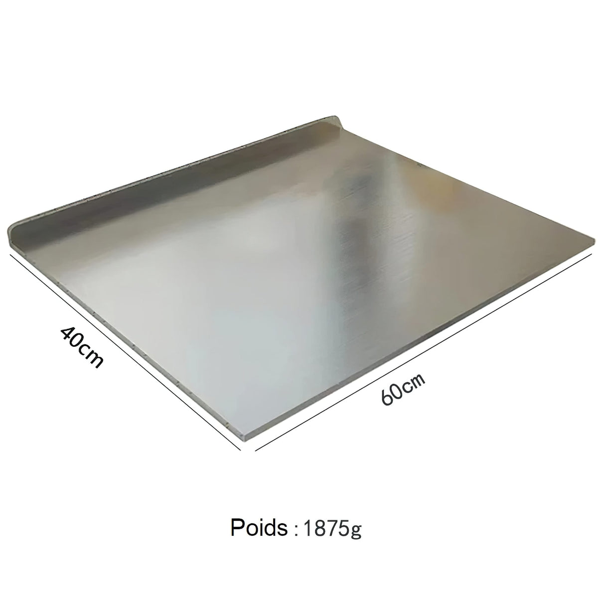 Planche à Découper en Inox - Antidérapante avec Bord de Protection Planche à Découper