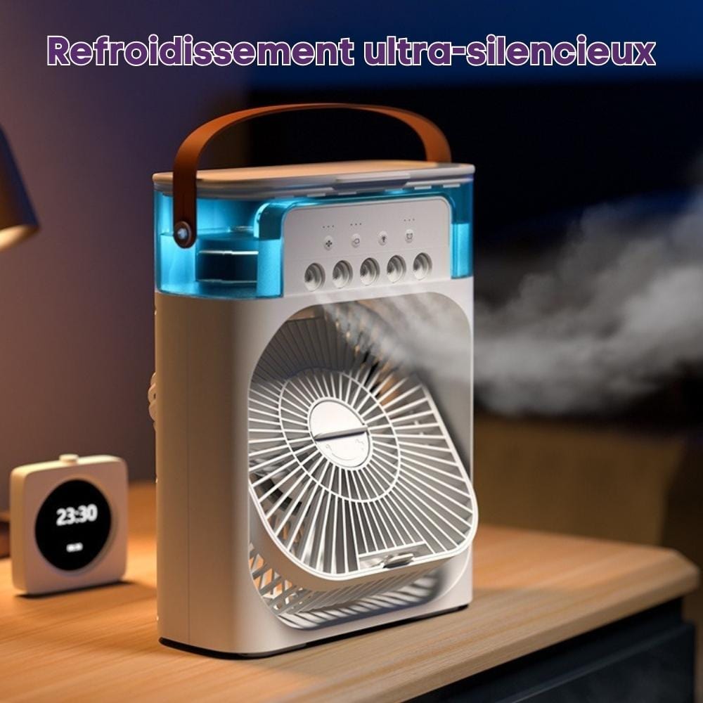 Ventilateur Humidificateur Brumisateur 3-en-1
