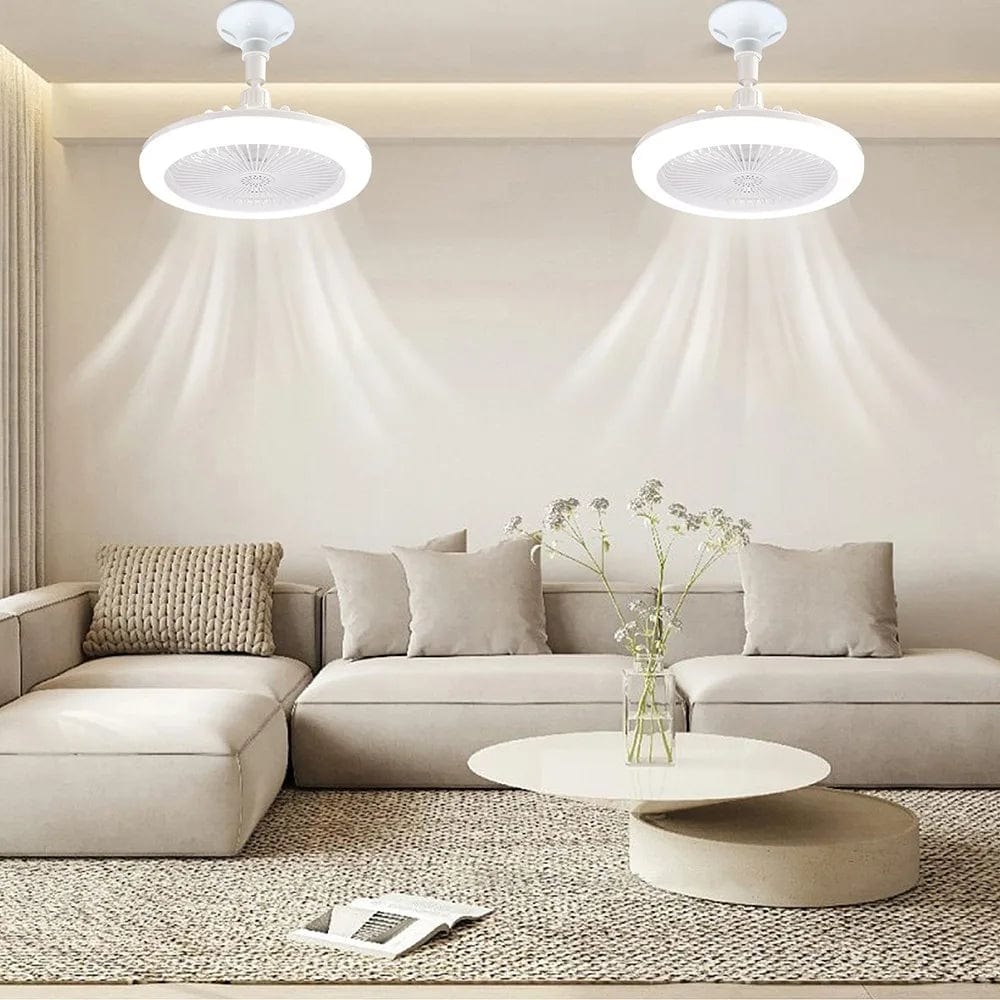 Ventilateur Plafond Lampe LED E27 pour Salon Chambre • JOYINLED