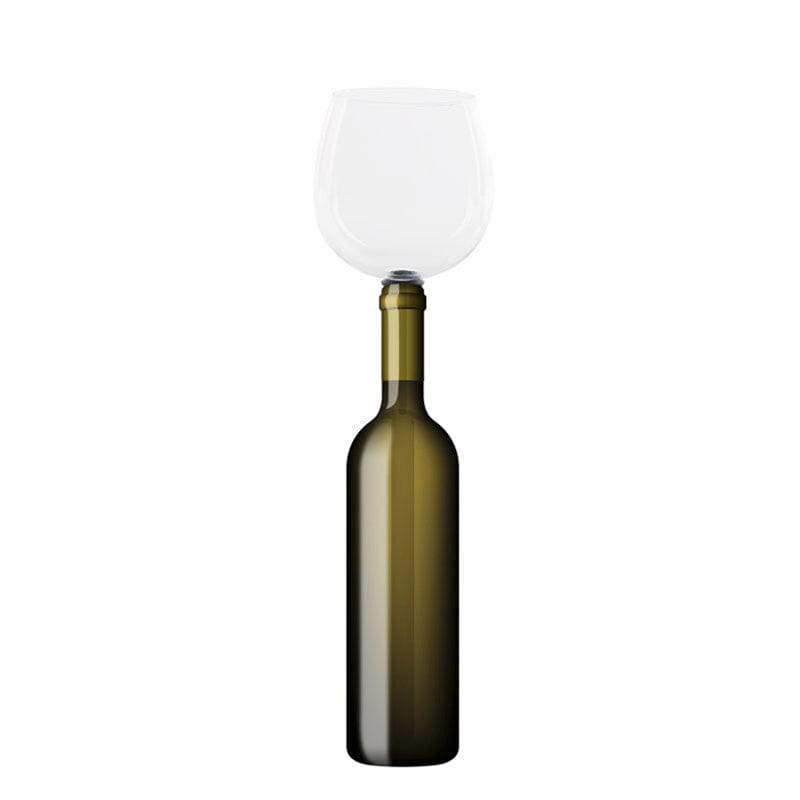 Verre à vin vissable sur bouteille gadget
