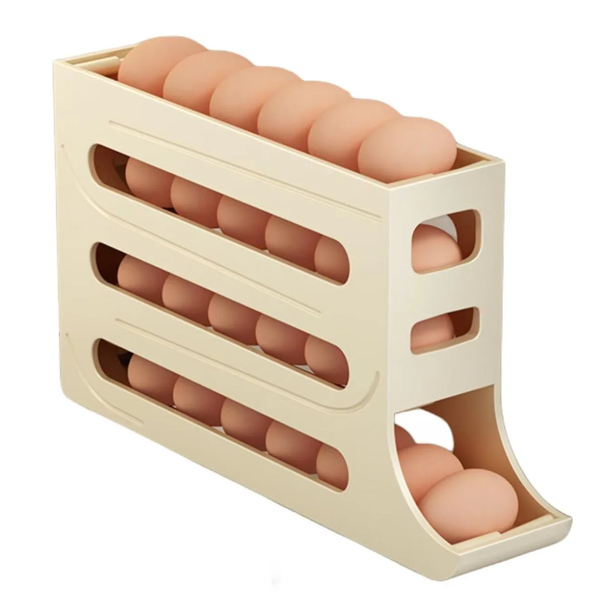 Distributeur d'Œufs Automatique pour Réfrigérateur — 4 Étages, 30 Œufs